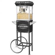 Great Northern Popcorn Company Great Northern Popcorn Black 4 oz. Ounce Foundation Old-Fashioned Popcorn Popper and Cart