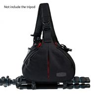 CameraVideo Bags - Caden Waterproof Travel Small DSLR Shoulder Camera Bag with Rain Cover Triangle Sling Bag for Sony Nikon Canon Digital Camera K1 - by Jhin Stella - 1 PCs