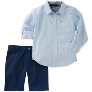 Tommy+Hilfiger Tommy Hilfiger Baby Boys 2 Pieces Long Sleeves Shirt Shorts Set
