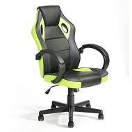 HOMY CASA Game Chair Ergonomic Computer Seat Faux Leather Office Racing Desk Chair,Green