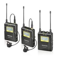 HATCHMATIC Saramonic UWMIC9 Broadcast UHF Camera Wireless Lavalier Microphone System Transmitters and Receivers for DSLR Camera & Camcorder: 2RX-1TX