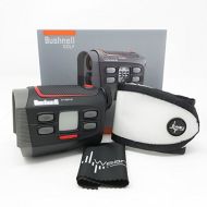 Wearable4u Bushnell Hybrid Laser and GPS Golf Rangefinder 201835 with Wearable4U Magnetic Strap Holder Bundle (White)