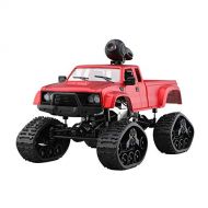 Inkach - Remote Control Car Inkach Remote Control Military Truck, High Speed Off-Road RC Car with HD Camera, 2.4Ghz 4WD Radio Controller Electric RC Trucks Vehicle (Red)