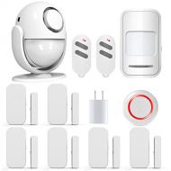 PANNOVO Wireless Home Security Alarm System Door Alarm System for Home DIY Kit,Supports Amazon Alexa, App Control by iOS Andrioid Smartphone with PIR Motion Sensor,Door Contact Sensor