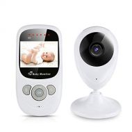 Risup Video Baby Monitor with Camera, Infrared Night Vision, Two Way Talk, ECO Mode, Temperature Sensor, Support Multi Camera, Built-in Lullabies, Long Range.