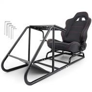 Mophorn Racing Simulator Cockpit Driving Gaming Seat Gear Shift Mount PS3/4 Xbox Logitech G29 G920 PC Foldable Racing Chair Racing Wheel Stand Driving Gaming Chair (Adjustable02)