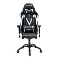DXRacer OHVB03NW Black & White Valkyrie Series Gaming Chair Ergonomic High Backrest Office Computer Chair Esports Chair Swivel Tilt and Recline with Headrest and Lumbar Cushion +