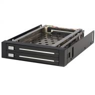 StarTech.com 2 Drive 2.5in Trayless Hot Swap SATA Mobile Rack Backplane - Dual Drive SATA Mobile Rack Enclosure for 3.5 HDD