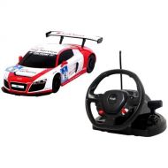 RASTAR 1:18 Scale Audi R8 LMS Performance Model RC Car With Steering Controller (COLOR: WHITE/RED)
