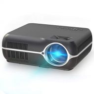 GAOAG Mini Projector - Upgraded Projector +50% Lumens LED Full HD Mini Portable Projector 120 Big Display Projector Support 1080P-30,000 Hour Multimedia Home Theater LCD Video Projector