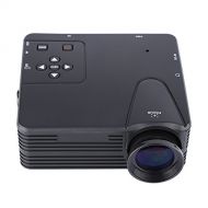 Fosa 480x320pixels 1080P Mini Projector Home Use 100 LM Home Theater Multimedia(Black)