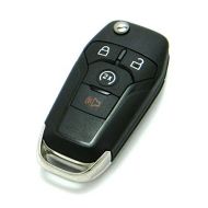 OEM Ford 4-Button Flip Key Fob Remote with Remote Start (FCC ID: N5F-A08TDA, P/N: 164-R8134)
