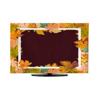 Miki Da Outdoor tv Cover Flat Screen tv Cover 70 inch Autumn Background Layout Decorate Leaves Shopping Sale or Promo Poster and White Frame Leaflet Web Banner Vec