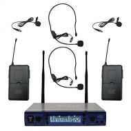 Audio 2000S Audio2000s 6952umh UHF 200 Frequency Portable Wireless Lavalierheadset Microphone