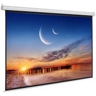 AK Energy Matte White 100 16:9 87 x 49 Viewing Area Motorized Projector Screen with Remote Meeting Room Office