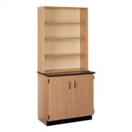Stevens Industries Science Hutch Cabinet w/ Open Shelves