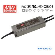 MEAN WELL Meanwell NPF-120D-12 Power Supply - 120W 12V 10A - IP67 PFC