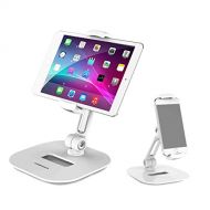 Homeleader Stylish Aluminum Tablet Stand, iPad Stand, 360° Rotating Commercial Tablet Holder fits 4-11 Tablets/Smartphones for iPad,iPhone,Samsung,Kindle,Cell Phone Stand