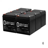 Mighty Max Battery 12V 5AH SLA Battery for Monster High Electric Scooter - 6 Pack Brand Product