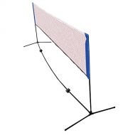 OASIS FOX 13.8 FT Long Portable Badminton/ Volleyball/ Tennis Net Stand for Family Sport Outdoor Games,Black & Blue