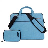 ElctronicStore Waterproof Laptop Bags For 15-Inch Laptop, Notebook Sleeve Bag Part Linen Blue Computer, Electronics