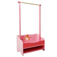 Labebe labebe 【1 Gift for You 3-in-1 Pink Baby Clothes Rack, Baby Garment Rack in Wood for Girls of 2-5 Years, Kid Clothes Rack Shelf/Boutique Clothes Rack Organize/Girl Clothes Rack St