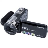 Digital Camera Camcorders Kimire HD Recorder 1080P 24 MP 16X Powerful Digital Zoom Video Camcorder 2.7 Inch LCD Stabilization with 270 Degree Rotation Screen Camera Bag Lithium Bat