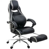Merax PP036982EAA PP036982 Gaming Chair, Balck and Grey