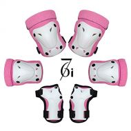 67i Kids Protective Gear Knee Pads for Kids Knee Pads Elbow Pads Wrist Guards 3 in 1 Protective Gear Set for Skating Cycling Roller Blading Inline Skating Scooter Riding Sports