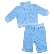 RALPH LAUREN Baby Boys Velour Pant/Jacket Outfit Set