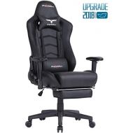 Ficmax Ergonomic Gaming Chair Racing Style Office Chair Recliner Computer Chair PU Leather High-Back E-Sports Chair Height Adjustable Gaming Office Desk Chair with Massage Lumbar S