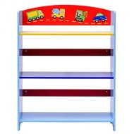 Globe House Products GHP 25.0x10.6x33.1 Multicolor MDF Eco-Friendly Material Indoor 3-Tier Kids Bookshelf