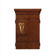American Heritage Guinness Dart Board Cabinet Set