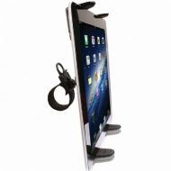 DigitlMobile Bike Mount, Cycling Exercise Bike Mount Treadmill Holder for Apple iPad Pro / Trek HD, Primetime / Motorola Tab (10-12.9) Tablets and Convertible Laptops w/ Anti-Vibration Cradle(w