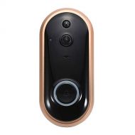 Smart WiFi 1080P Security Doorbell OWSOO Visual Recording Night Vision PIR Motion Detection Low Power Consumption Phone APP Remote Home Monitoring(TF Card&Battery are Not Included)