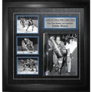 Frameworth Eddie Shack - Signed & Framed 8x10 Stanley Cup Framed Collage Clear the Track.