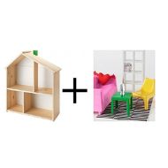 Ikeaa Ikea Doll house/wall shelf , Doll furniture, living room