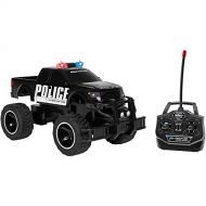 World Tech Toys Ford F-150 Police 1:14 RTR Electric RC Monster Truck, Black, 13.5 x 7