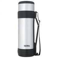 Thermos 61 Ounce Vacuum Insulated Beverage Bottle with Folding Handle, Stainless Steel