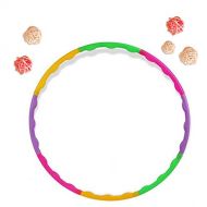 Forfar 1Pc 65cm 25.5 Hula Hoop Plastic Colourful Kids Child Sports Aerobics Adjustable for Kids