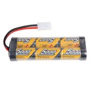 Flylinktech 7.2v 5000mAh NiMH Rechargeable Battery Packs for RC Cars,Electric Rc Monster Trucks,Traxxas, LOSI, Associated, HPI, Tamiya, Kyosho with Tamiya Connectors