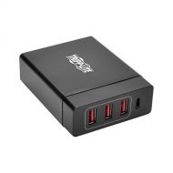 Tripp Lite 4-Port USB Charging Station Hub w/USB-C Charging & USB-A Auto Sensing Ports for Tablets, Smartphones, Chromebooks, MacBooks (U280-004-WS3C1)