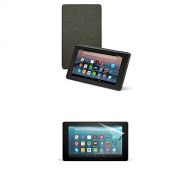Amazon Cover (Charcoal Black) and Screen Protector (Clear) for Fire 7 Tablet (7th Generation, 2017 Release)