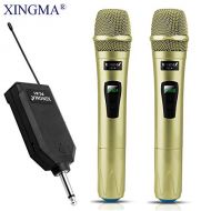 HATCHMATIC XINGMA PC-K1 Wireless Microphone Professional Handheld 2 Channels Studio Dual VHF Dynamic Mic For Karaoke System Computer KTV: China, PC-K1 For Solo