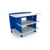 Legare Kids Gaming and TV Stand, Storage Unit, Blue and White