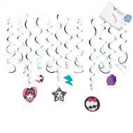Bargain World Monster High Swirl Decorations (With Sticky Notes)