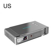 Ambition.h V5 3800 Lumens Mini LED Projector,Portable 3D 4K Full HD DLP Pocket Projector Smart Android WiFi Video Home Cinema Projector,Dual Band WiFi Auto Keystone Correction 1G 1