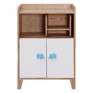 VOPRA wood multi-functional children integrated cabinet with bookshelf, storage, study table and stool