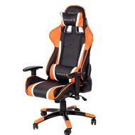 Gaming Chairs For Kids Or For Adults Or Teens-Black Orange PC Gaming Chair with 2.0 Bluetooth Perfect for Relaxing, Watching Movies, Listening to Music, Playing Games