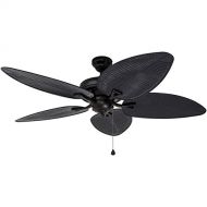 Harbor Breeze Pacific Grove 52-in Oil-Rubbed Bronze Indoor Downrod or Flush Mount Ceiling Fan